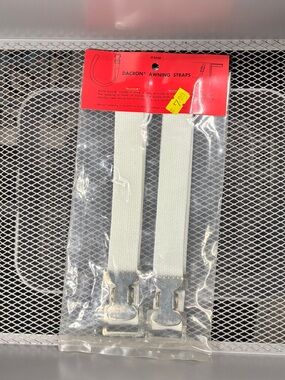 New Dacron Awning Straps - White